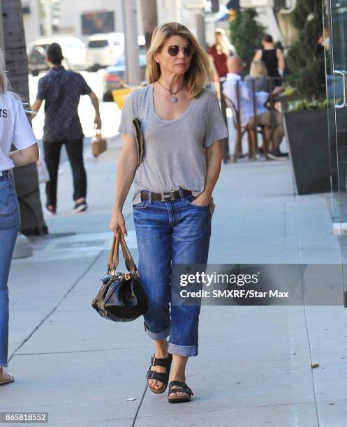 Actress Lori Loughlin is seen on October 23, 2017 in Los Angeles, CA.