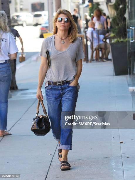 Actress Lori Loughlin is seen on October 23, 2017 in Los Angeles, CA.