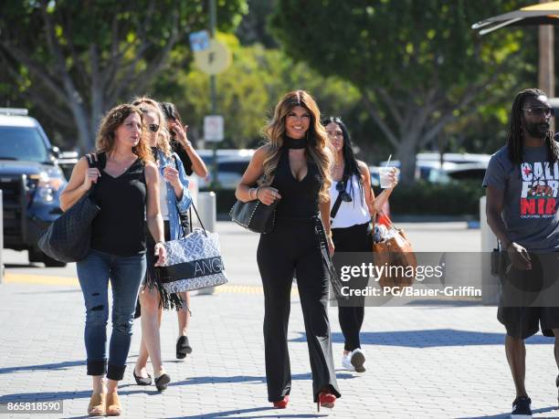 Teresa Giudice is seen on October 23, 2017 in Los Angeles, California.