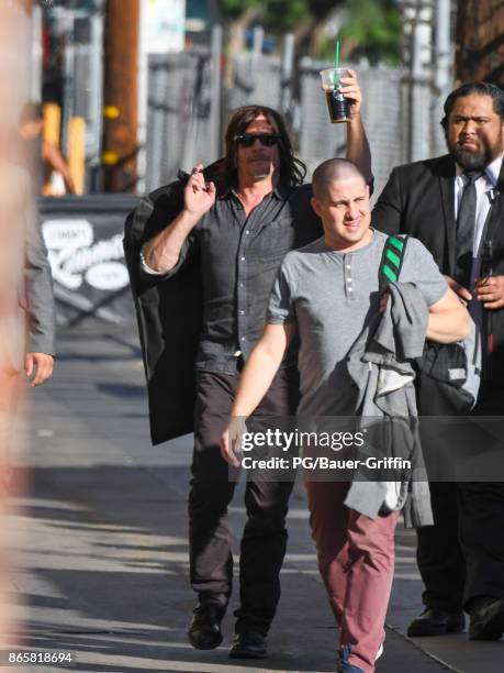 Norman Reedus is seen at 'Jimmy Kimmel Live' on October 23, 2017 in Los Angeles, California.