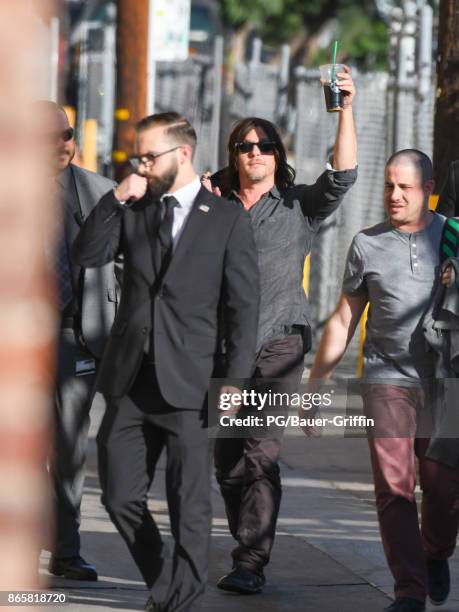 Norman Reedus is seen at 'Jimmy Kimmel Live' on October 23, 2017 in Los Angeles, California.