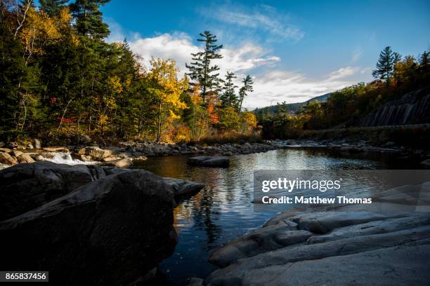 swift river at the lower falls - swift river stock pictures, royalty-free photos & images