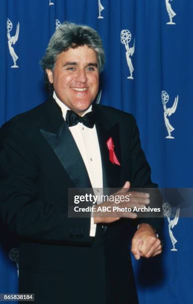 Jay Leno attends the 48th Annual Primetime Emmy Awards on September 8, 1996 at the Pasadena Civic Auditorium in Pasadena, California