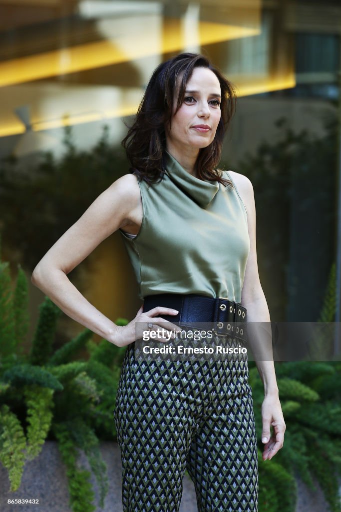 Daniela Piazza attends 'La Ragazza Nella Nebbia' photocall at Hotel
