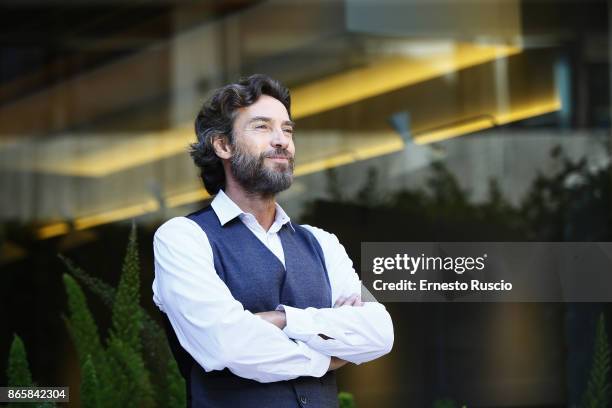 Alessio Boni attends 'La Ragazza Nella Nebbia' photocall at Hotel Visconti on October 24, 2017 in Rome, Italy.