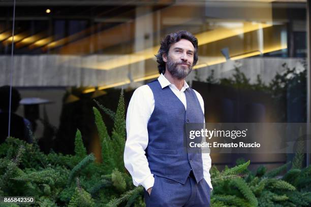 Alessio Boni attends 'La Ragazza Nella Nebbia' photocall at Hotel Visconti on October 24, 2017 in Rome, Italy.