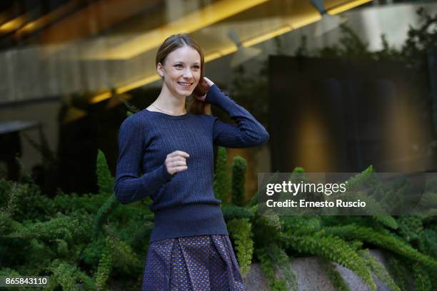 Ekaterina Buscemi attends 'La Ragazza Nella Nebbia' photocall on October 24, 2017 in Rome, Italy.