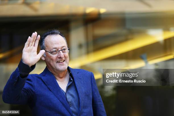 Jean Reno attends 'La Ragazza Nella Nebbia' photocall at Hotel Visconti on October 24, 2017 in Rome, Italy.