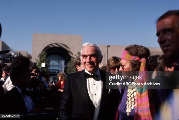 Lorne Greene outside The 35th Primetime Emmy Awards on September 25, 1983 at Pasadena Civic Auditorium in Pasadena, California.