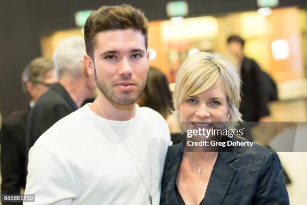 Actors Kristos Andrews and Mary Beth Evans attend the Cast Premiere Screening Of Lany Entertainment's "The Bay" Season 3 at TCL Chinese Theatre on...