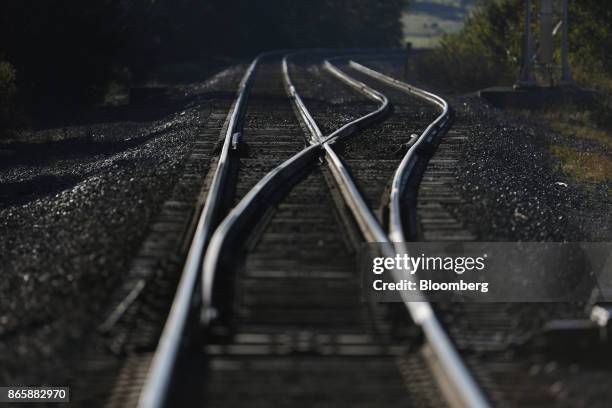 Norfolk Southern Corp. Train tracks are seen in McKinney, Kentucky, U.S., on Tuesday, Oct. 17, 2017. Norfolk Southern Corp. Is scheduled to release...