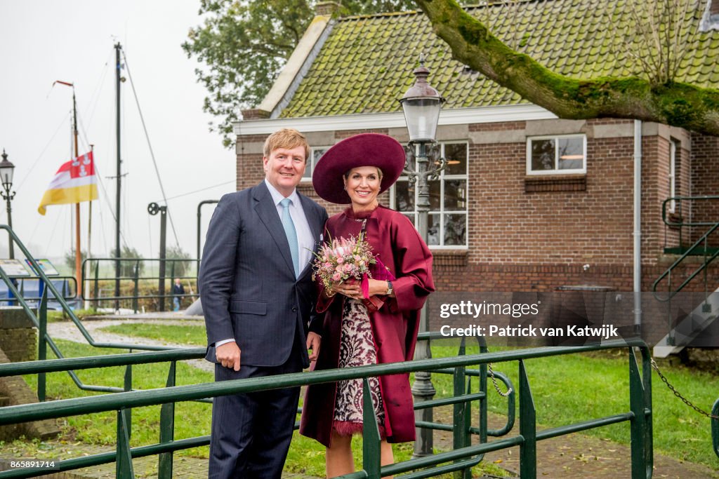 King Willem-Alexander and Queen Maxima of The Netherlands Visit The Eemland