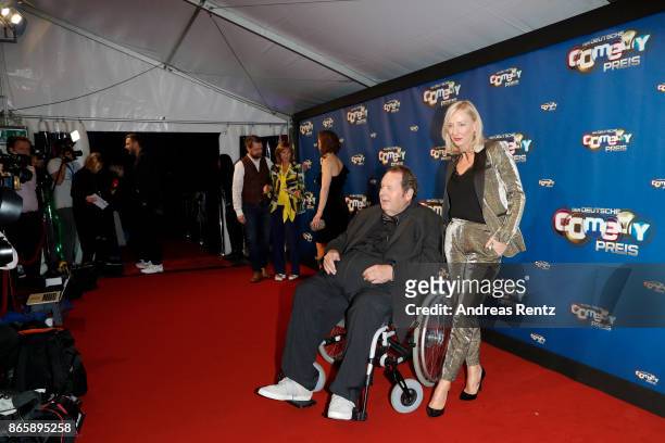 Ottfried Fischer and Simone Brandlmeier attend the 21st Annual German Comedy Awards at Studio in Koeln Muehlheim on October 24, 2017 in Cologne,...