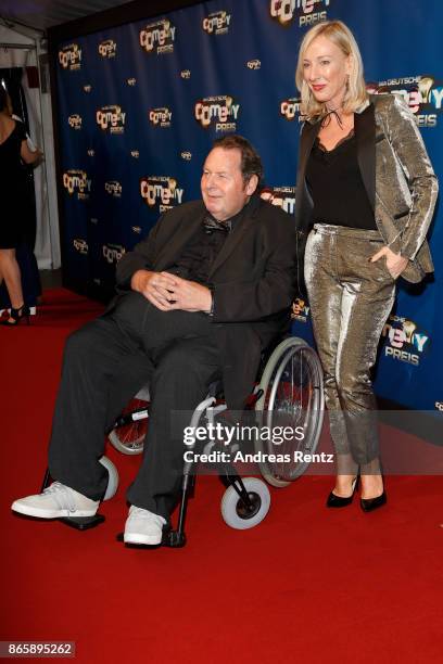 Ottfried Fischer and Simone Brandlmeier attend the 21st Annual German Comedy Awards at Studio in Koeln Muehlheim on October 24, 2017 in Cologne,...