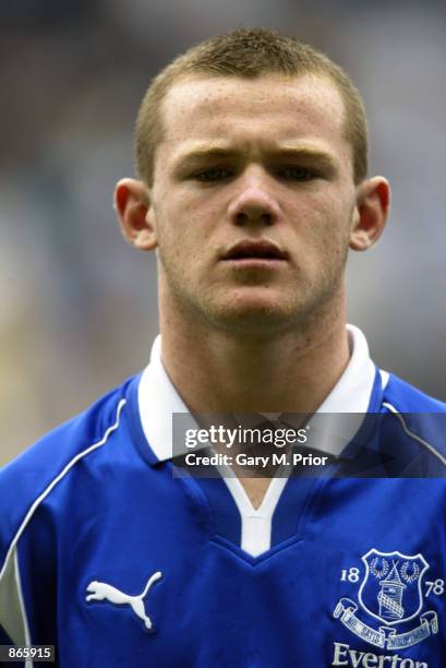 Portrait of Wayne Rooney of Everton before the AXA sponsored FA Youth Cup Final second leg match between Aston Villa and Everton played at Villa...