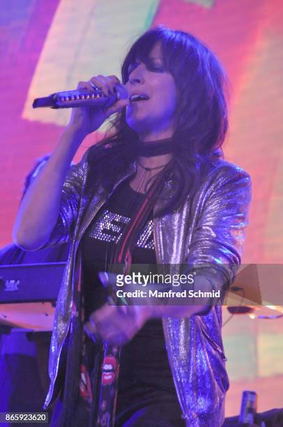 Nena performs on stage at the Ronald McDonald Kinderhilfe charity event at Messe Wien on October 20, 2017 in Vienna, Austria.
