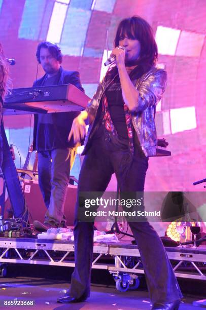 Nena performs on stage at the Ronald McDonald Kinderhilfe charity event at Messe Wien on October 20, 2017 in Vienna, Austria.