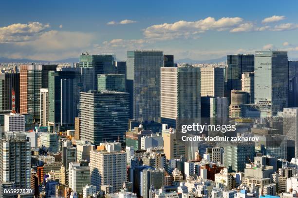 marunouchi  -  wall of skyscrapers - skyscraper ストックフォトと画像