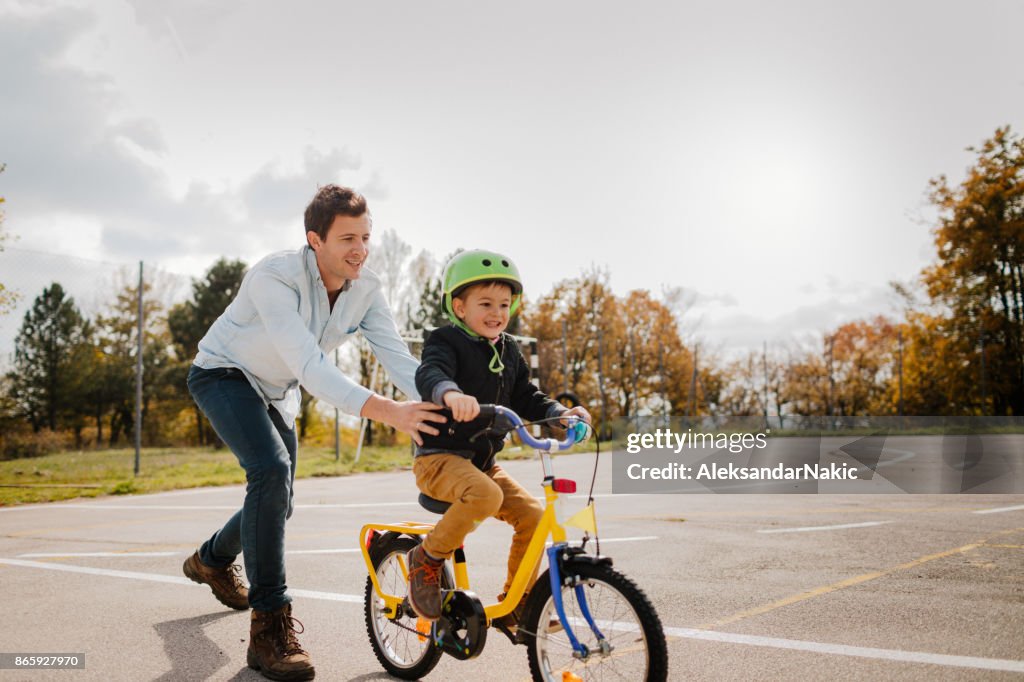 Learning to ride a bicycle