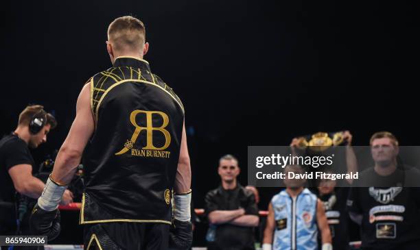 Belfast , United Kingdom - 21 October 2017; Ryan Burnett ahead of his IBF & WBA Super World Bantamweight Championship bout against Zhanat Zhakyanov...