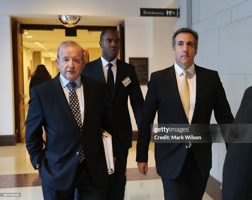 Trump's Personal Attorney Michael Cohen Meets With House Intelligence Cmte