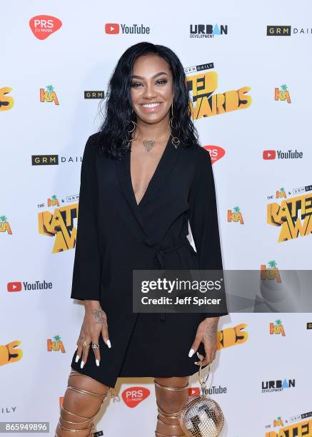 Karis Anderson attends The Rated Awards at The Roundhouse on October 24, 2017 in London, England.