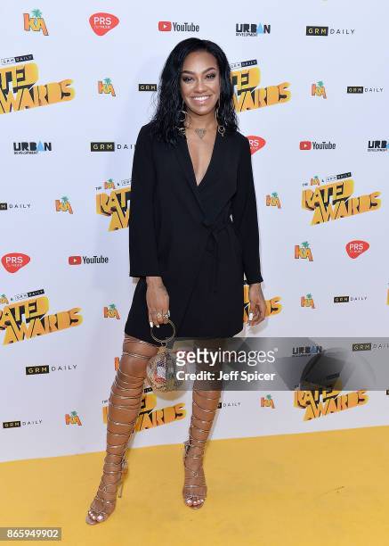 Karis Anderson attends The Rated Awards at The Roundhouse on October 24, 2017 in London, England.
