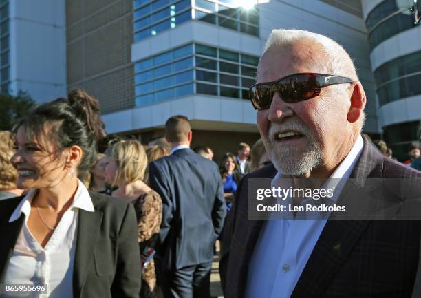 Hall of Famer and former Philadelphia Flyer Bernie Parent in attendance for an afternoon ceremony where a statue of the late Philadelphia Flyers...