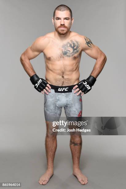 Jim Miller poses for a portrait during a UFC photo session on October 25, 2017 in Sao Paulo, Brazil.
