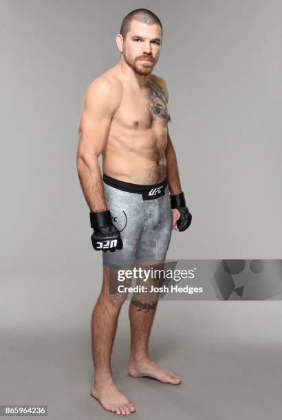Jim Miller poses for a portrait during a UFC photo session on October 25, 2017 in Sao Paulo, Brazil.