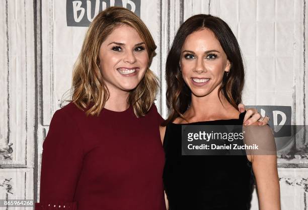 Jenna Bush Hager and Barbara Pierce Bush attend the Build Series to discuss the new book 'Sisters First: Stories from Our Wild and Wonderful Life' at...