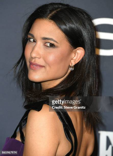 Julia Jones arrive at the 3rd Annual InStyle Awards at The Getty Center on October 23, 2017 in Los Angeles, California.