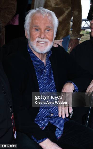 Kenny Rogers is inducted into the Nashville Music City Walk of Fame on October 24, 2017 in Nashville, Tennessee.
