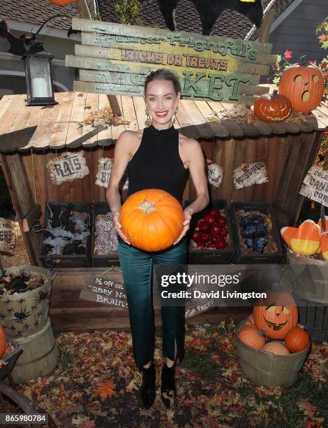 Actress Rachel Skarsten visits Hallmark's "Home & Family" at Universal Studios Hollywood on October 24, 2017 in Universal City, California.