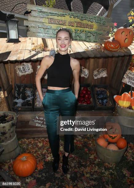 Actress Rachel Skarsten visits Hallmark's "Home & Family" at Universal Studios Hollywood on October 24, 2017 in Universal City, California.