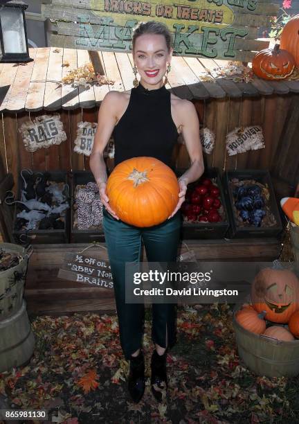 Actress Rachel Skarsten visits Hallmark's "Home & Family" at Universal Studios Hollywood on October 24, 2017 in Universal City, California.