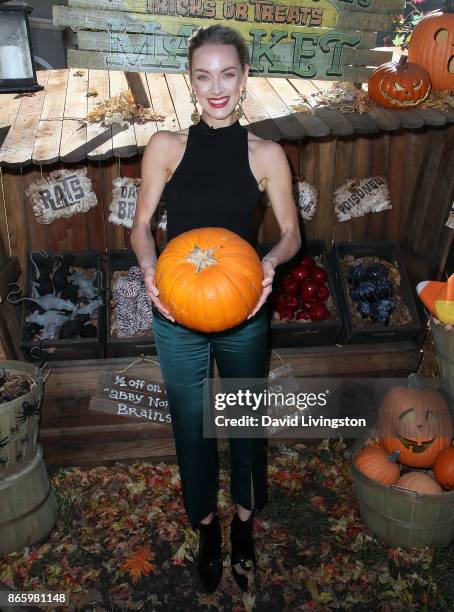 Actress Rachel Skarsten visits Hallmark's "Home & Family" at Universal Studios Hollywood on October 24, 2017 in Universal City, California.