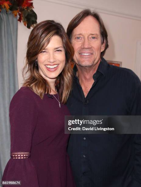 Actors Sam Sorbo and Kevin Sorbo visit Hallmark's "Home & Family" at Universal Studios Hollywood on October 24, 2017 in Universal City, California.