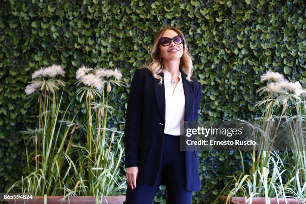 Ornella Muti attends 'Sirene' tv show photocall at Hotel Bernini on October 24, 2017 in Rome, Italy.