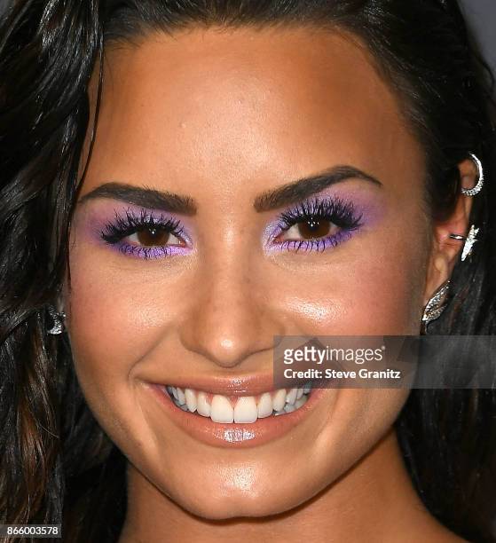Demi Lovato arrive at the 3rd Annual InStyle Awards at The Getty Center on October 23, 2017 in Los Angeles, California.