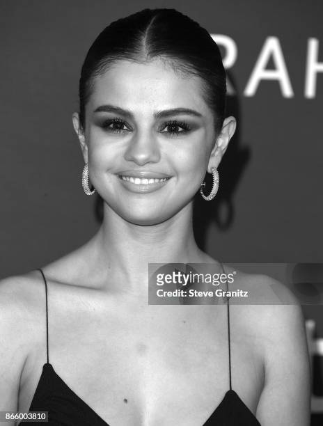 Selena Gomez arrive at the 3rd Annual InStyle Awards at The Getty Center on October 23, 2017 in Los Angeles, California.