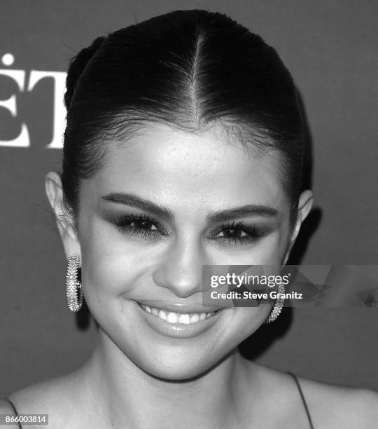 Selena Gomez arrive at the 3rd Annual InStyle Awards at The Getty Center on October 23, 2017 in Los Angeles, California.