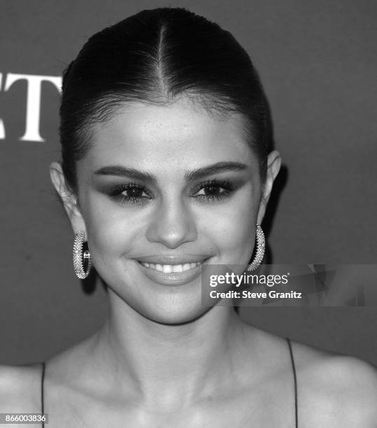 Selena Gomez arrive at the 3rd Annual InStyle Awards at The Getty Center on October 23, 2017 in Los Angeles, California.