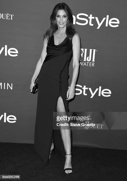 Cindy Crawford arrive at the 3rd Annual InStyle Awards at The Getty Center on October 23, 2017 in Los Angeles, California.