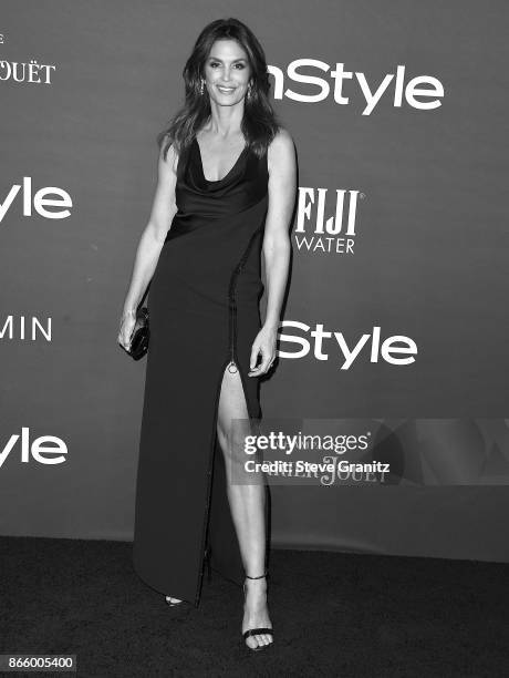 Cindy Crawford arrive at the 3rd Annual InStyle Awards at The Getty Center on October 23, 2017 in Los Angeles, California.