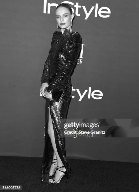 Kate Bosworth arrive at the 3rd Annual InStyle Awards at The Getty Center on October 23, 2017 in Los Angeles, California.