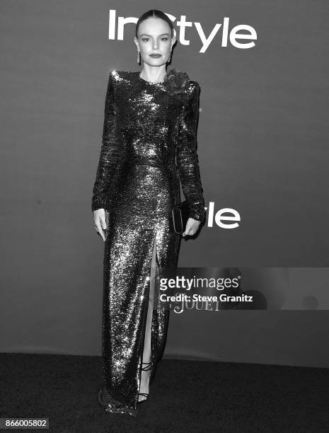 Kate Bosworth arrive at the 3rd Annual InStyle Awards at The Getty Center on October 23, 2017 in Los Angeles, California.