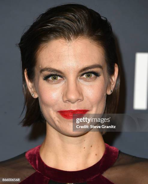 Lauren Cohan arrive at the 3rd Annual InStyle Awards at The Getty Center on October 23, 2017 in Los Angeles, California.