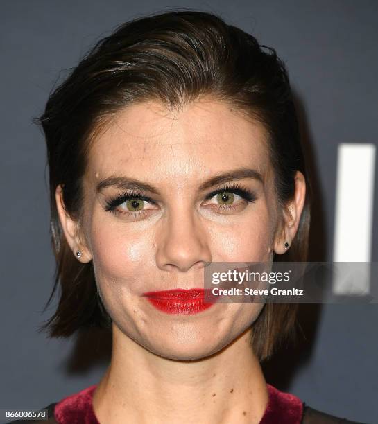 Lauren Cohan arrive at the 3rd Annual InStyle Awards at The Getty Center on October 23, 2017 in Los Angeles, California.