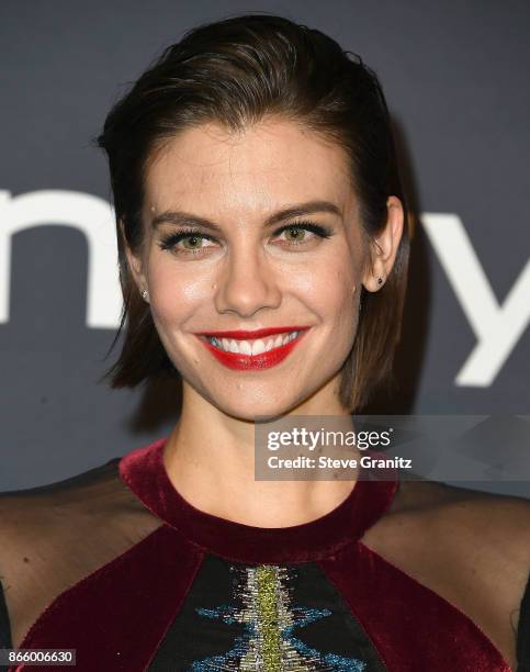 Lauren Cohan arrive at the 3rd Annual InStyle Awards at The Getty Center on October 23, 2017 in Los Angeles, California.